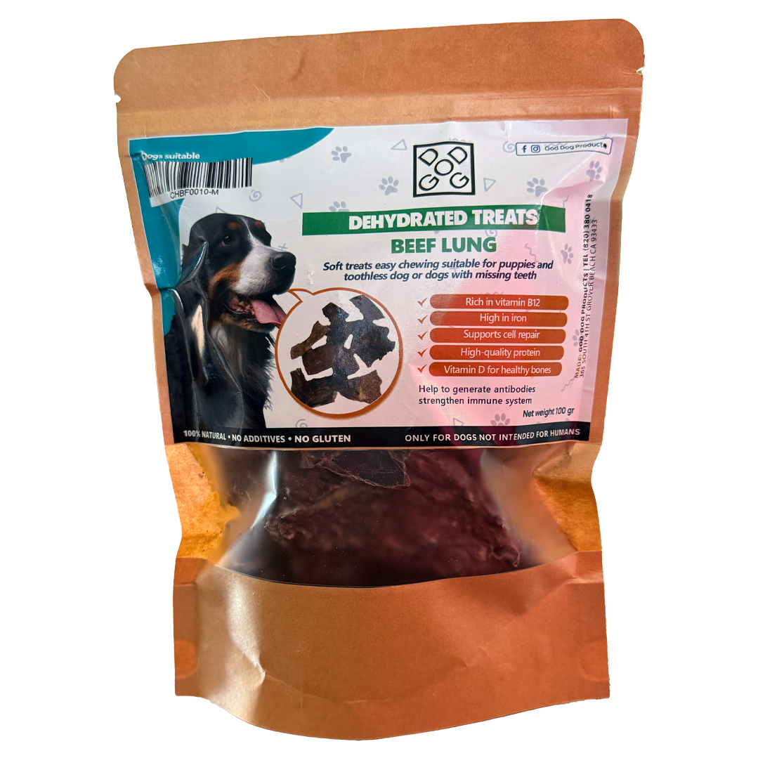 Beef Dehydrated Treats – Natural Soft Chews for Puppies & Senior Dogs (100g)
